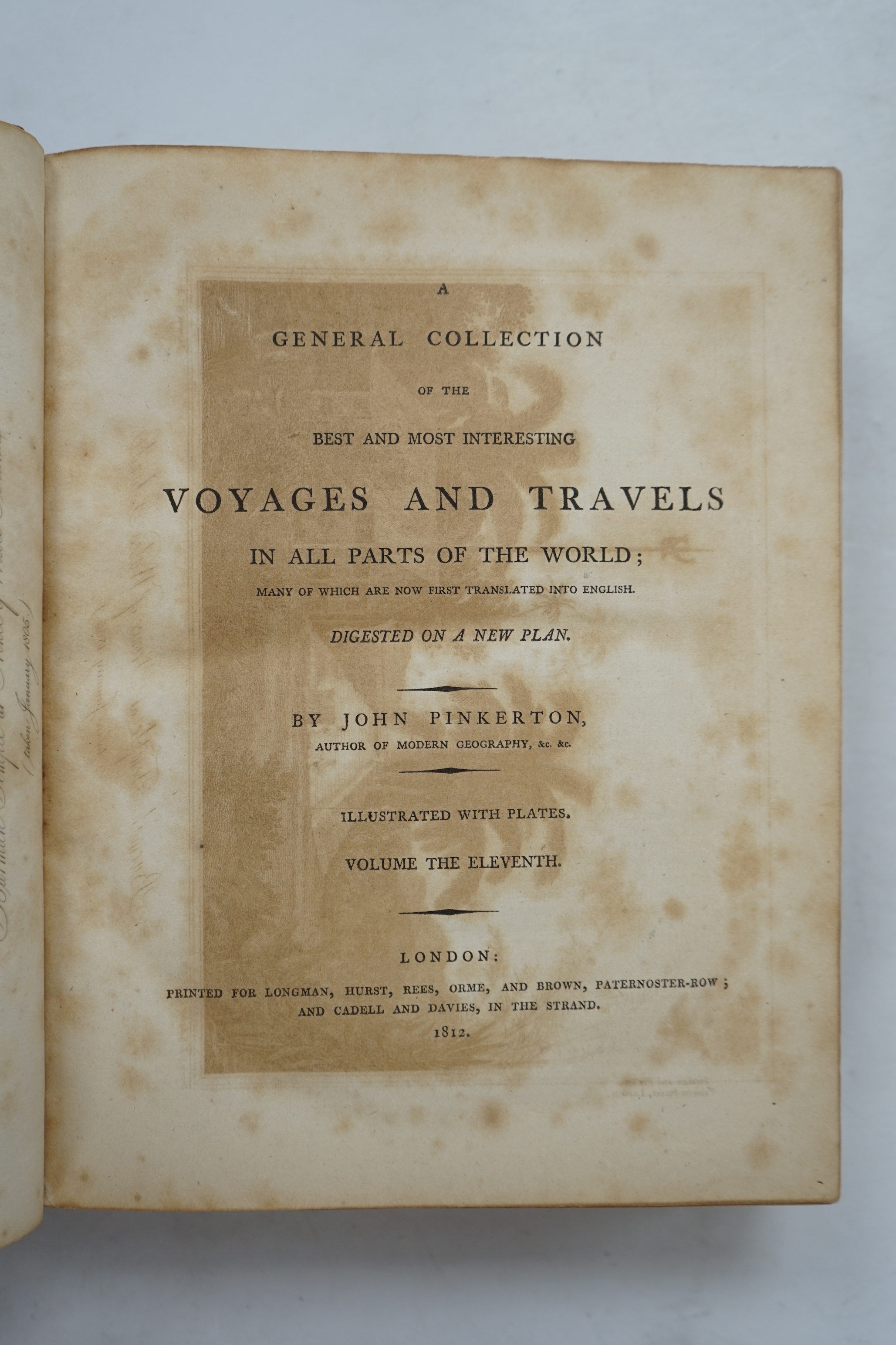 Pinkerton, John - A General Collection of the Best and Most Interesting Voyages and Travels in All Parts of the World. Volume the eleventh, (Only Asiatic Islands)